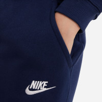 Nike Sportswear Club Fleece Tracksuit Full-Zip Hooded Kids Dark Blue White