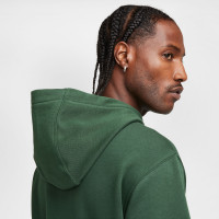Nike Sportswear Club Fleece Hoodie Dark Green White