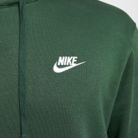 Nike Sportswear Club Fleece Hoodie Dark Green White