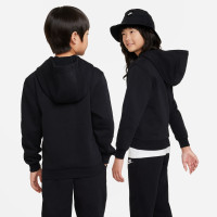 Nike Sportswear Club Fleece Hoodie Kids Black White