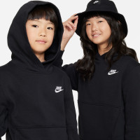 Nike Sportswear Club Fleece Hoodie Kids Black White