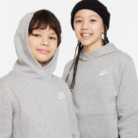 Nike Sportswear Club Fleece Hoodie Kids Light Grey White
