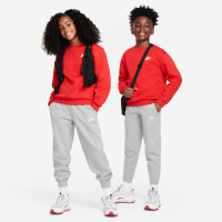 Nike Sportswear Club Fleece Joggingbroek Kids Lichtgrijs Wit