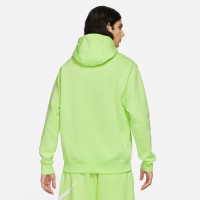 Nike Sportswear Club Fleece Hoodie Lichtgroen Wit