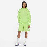 Nike Sportswear Club Fleece Hoodie Lichtgroen Wit