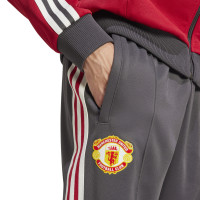 adidas Manchester United Culturewear Full-Zip Tracksuit 2024-2025 Red Grey White