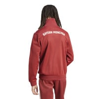 adidas Bayern München Culturewear Full-Zip Tracksuit 2024-2025 Dark Red White