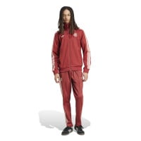 adidas Bayern München Culturewear Full-Zip Tracksuit 2024-2025 Dark Red White