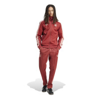 adidas Bayern München Culturewear Full-Zip Tracksuit 2024-2025 Dark Red White