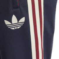 adidas Arsenal Culturewear Trainingspak Full-Zip 2024-2025 Donkerrood Donkerblauw Wit