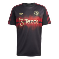 adidas Manchester United CNY T-Shirt 2024-2025 Zwart Rood Goud