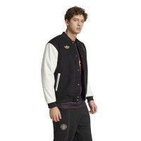 adidas Manchester United CNY Tracksuit 2024-2025 Black White Gold