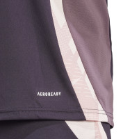 adidas Arsenal Training Shirt 2024-2025 Dark Purple Beige Purple