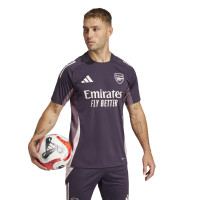 adidas Arsenal Training Shirt 2024-2025 Dark Purple Beige Purple