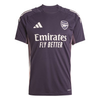 adidas Arsenal Training Shirt 2024-2025 Dark Purple Beige Purple