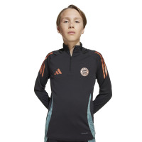 adidas Bayern Munich Training sweater 1/4-Zip 2024-2025 Kids Black Green Bronze