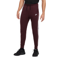 Nike Tech Fleece Sportswear Joggingbroek Bordeauxrood Zilver Zwart