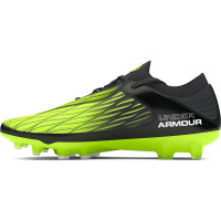 Under Armour Magnetico Elite 4.0 Gras Voetbalschoenen (FG) Zwart Groen