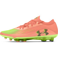Under Armour Magnetico Elite 4.0 Grass Football Shoes (FG) Orange Green