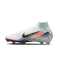 Nike Zoom Mercurial Superfly 10 Elite MDS Gras Football Shoes (FG) Mint Green Blue Pink Gold