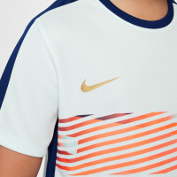 Nike CR7 Academy Training Shirt Kids Mint Green Dark Blue Gold