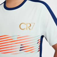 Nike CR7 Academy Training Shirt Kids Mint Green Dark Blue Gold