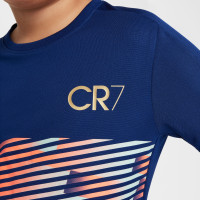 Nike CR7 Academy Training Shirt Kids Dark Blue Light Pink Gold