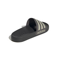 adidas Adilette Shower Slides Black Grey Beige