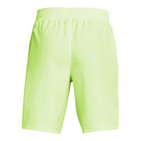 Under Armour Woven Wordmark Trainingsbroekje Kids Felgroen Zwart