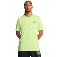 Under Armour Sportstyle Left Chest Logo T-Shirt Lichtgroen Zwart