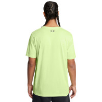 Under Armour Sportstyle Left Chest Logo T-Shirt Lichtgroen Zwart