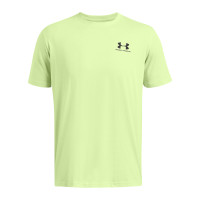 Under Armour Sportstyle Left Chest Logo T-Shirt Lichtgroen Zwart