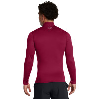 Under Armour ColdGear Elite Base Layer Burgundy Silver