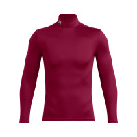 Under Armour ColdGear Elite Base Layer Burgundy Silver