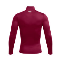 Under Armour ColdGear Elite Base Layer Burgundy Silver