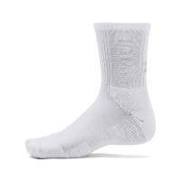 Under Armour Crew Sports Socks 3-Pack White Grey