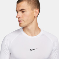 Nike Pro Long Sleeve Base Layer White Black