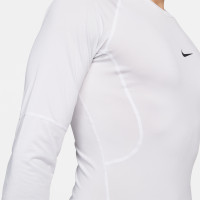 Nike Pro Long Sleeve Base Layer White Black