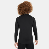 Nike Pro Long Sleeve Base Layer Kids Black White
