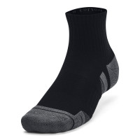 Under Armour Performance Cotton Quarter Sports Socks 3-Pack Black Grey