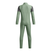 Under Armour Challenger Full-Zip Kids Tracksuit Light Green Grey White