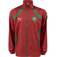 PUMA Marokko Pre-Match Woven Trainingspak 2024-2026 Rood Groen