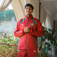 PUMA Morocco Pre-Match Woven Training Jacket 2024-2026 Red Green