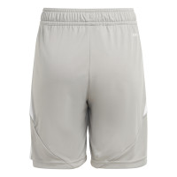 adidas Tiro 24 Voetbalbroekje Kids Grijs Wit