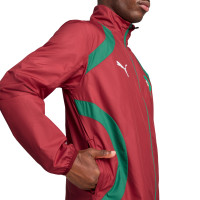 PUMA Marokko Pre-Match Woven Trainingspak 2024-2026 Rood Groen