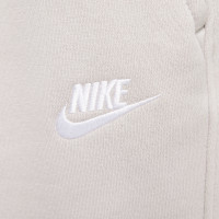 Nike Sportswear Club Big Logo Fleece Hoodie Tracksuit Kids Grey White
