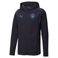 PUMA Manchester City Casuals Vest 2024-2025 Donkerblauw Blauw
