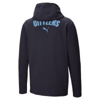 PUMA Manchester City Casuals Vest 2024-2025 Donkerblauw Blauw