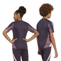 adidas Arsenal Training Shirt 2024-2025 Kids Dark Purple Beige Purple