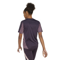 adidas Arsenal Training Shirt 2024-2025 Kids Dark Purple Beige Purple